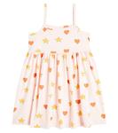 Платье из хлопкового джерси с принтом Tinycottons, розовый - фото