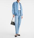 Джинсовая куртка с логотипом Prada, Sky - фото 2