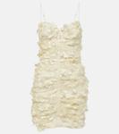 Мини-платье Bridal Flora с вышивкой Rotate, Egret - фото