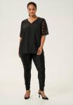 Блуза SHORT SLEEVE  Kaffe Curve, цвет Mottled Black - фото 5