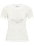 Moncler футболка с логотипом, белый - фото