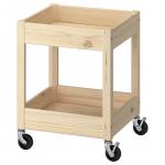 Тележка IKEA, 38x38x49 см, цвет pine - фото