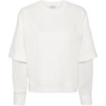 Многослойный свитшот с цепью monili Brunello Cucinelli, белый - фото 3