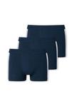 Боксеры шорты трусы три в упаковке Schiesser, синий - фото