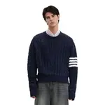 Свитер мужской синий THOM BROWNE - фото 4