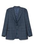 Пиджак в клетку Canali, синий - фото