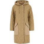 Куртка с капюшоном стеганая Diamond Burberry, верблюжий цвет - фото 2