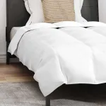 Летнее одеяло с подушкой, 2 шт., белое пуховое перо vidaXL - фото 6