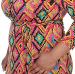 Платье-халат - Plus в розовом цвете White Mark - фото 4