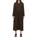 Платье миди с длинными рукавами Alexa UMA WANG, коричневый - фото 6