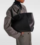 Сумка-тоут Marlo 17 из кожи The Row, Black Ans - фото 7