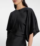 Платье obie из струящегося атласа Norma Kamali, Black - фото 4