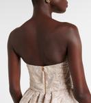 Платье без бретелек fil coupé Carolina Herrera, золотой - фото 6