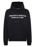 Худи с надписью DSQUARED2, черный - фото
