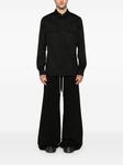 Rick Owens рубашка с клапанами и карманами, черный - фото 2