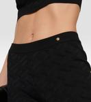 Расклешенные брюки Greca интарсия с высокой посадкой VERSACE, черный - фото 4