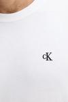 Хлопковый лонгслив Calvin Klein Jeans, белый - фото 4