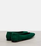 Балетки из замши primula Loro Piana, Mapo Green - фото 2