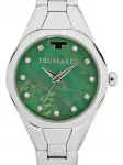 Наручные часы 30 мм с кристаллами Trussardi, зеленый - фото 2