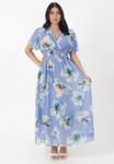 Платье Elara Maxi dress, Blau/Light Blue - фото 2