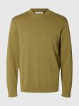 SELECTED Свитер в оливковом цвете - фото