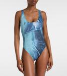 Купальник с эффектом обманки Jean Paul Gaultier, Indigo Vintage Blue - фото 2