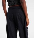 Шерстяные брюки с расклешенными штанинами Alaïa, Anthracite - фото 6