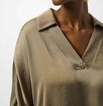 Поло Dulce с брошью на Яве Joseph Ribkoff, Java - фото 3