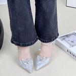 Ainer-cat Ainer cat Slim Heel High Heels Women's Silver - фото 9