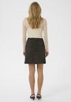 Юбка Kaffe Leather skirt, Black Coffee/Black - фото 3
