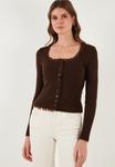 Кардиган LELA Cardigan, Brown - фото 5