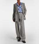 Рубашка из шелкового атласа Vince, Pacific Opal - фото 2