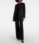 Двубортный блейзер Victoria Beckham, черный - фото 2