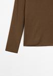 Джемпер Massimo Dutti BOAT NECK LONG SLEEVE, Dark Brown - фото 8