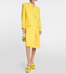 Кожаные сандалии на платформе Tan-Go 155 Valentino Garavani, Shocking Yellow - фото 2