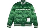 Пуховик унисекс темно-зеленый Mitchell Ness - фото