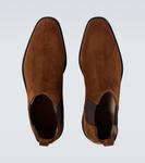 Замшевые ботинки челси brompton Manolo Blahnik, коричневый - фото 4