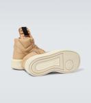 Высокие кожаные кеды Converse TURBOWPN Rick Owens, Cave - фото 7