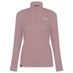 Флис Salewa Puez Polarlite half zip, розовый - фото