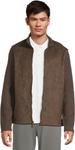 Свитер Johnston & Murphy Men's Faux-suede Full-zip, Brown - фото