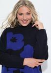 Джемпер Ulla Popken FLORAL TURTLENECK , Blue - фото 3