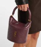 Кожаная сумка-ведро Gaby Saint Laurent, Rouge Cabernet - фото 7