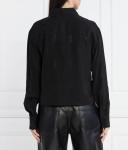 Рубашка женская Hugo свободного кроя из вискозы, черный - фото 4
