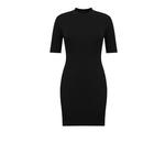 Платье Deep Breath с высоким воротником, черный - фото