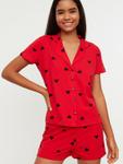 Короткий пижамный комплект Trendyol, Red - фото 7