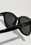 Солнцезащитные очки Gucci Sunglasses, Black/Grey/Black - фото 4