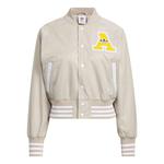 Куртка оригинальные студенческие бомберы Adidas, бежевый - фото