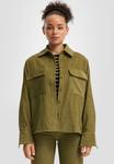 Блуза QS Button-down blouse, Grün/Green - фото