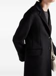 Однобортное пальто Prada, черный - фото 4