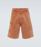 Джинсовые шорты-карго ERL, коричневый - фото